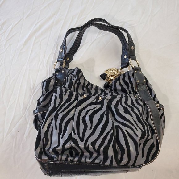 Kathy Van Zeeland Bags Kathy Van Zeeland Zebra Print Vinyl Handbag